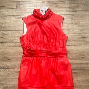 New York & Company Red Sleeveless Dress